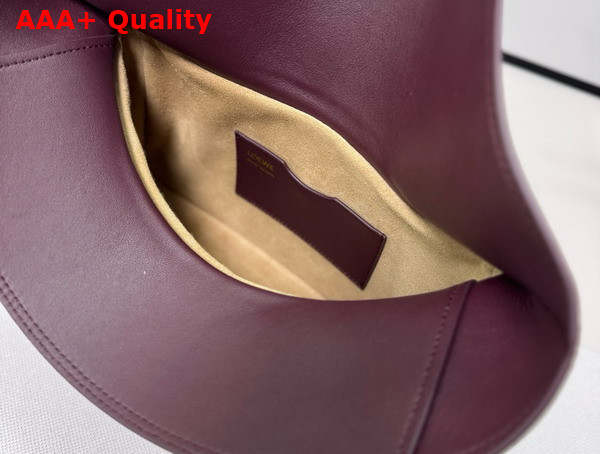 Loewe Medium Ola Bag in Dark Burgundy Smooth Calfskin Replica