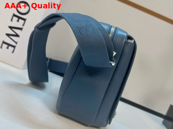 Loewe Medium Pebble Messenger Bag in Supple Grained Calfskin Indigo Dye Replica