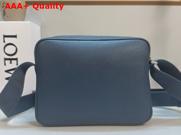 Loewe Medium Pebble Messenger Bag in Supple Grained Calfskin Indigo Dye Replica