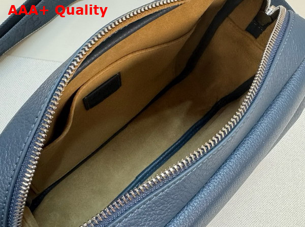 Loewe Medium Pebble Messenger Bag in Supple Grained Calfskin Indigo Dye Replica