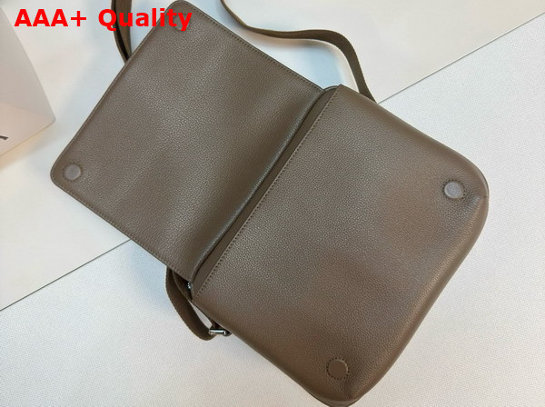 Loewe Medium Pebble Messenger Bag in Supple Grained Calfskin Tundra Replica