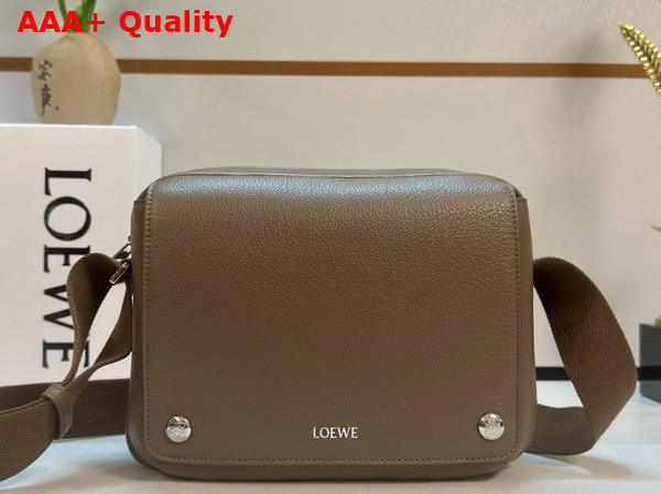 Loewe Medium Pebble Messenger Bag in Supple Grained Calfskin Tundra Replica
