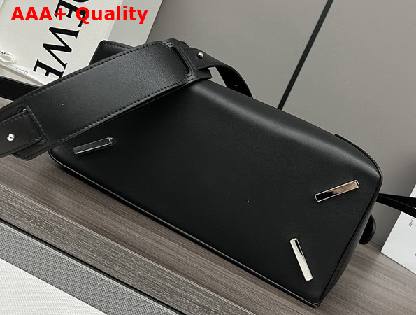 Loewe Medium Puzzle Edge Bag in Black Classic Calfskin Replica