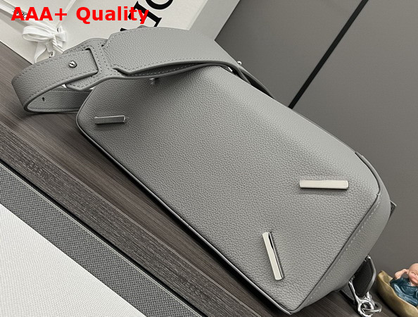 Loewe Medium Puzzle Edge Bag in Pearl Grey Grained Calfskin Replica