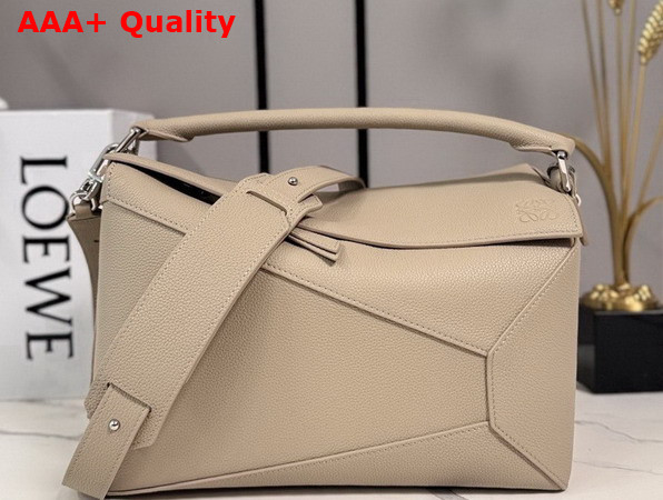 Loewe Medium Puzzle Edge Bag in Sand Grained Calfskin Replica