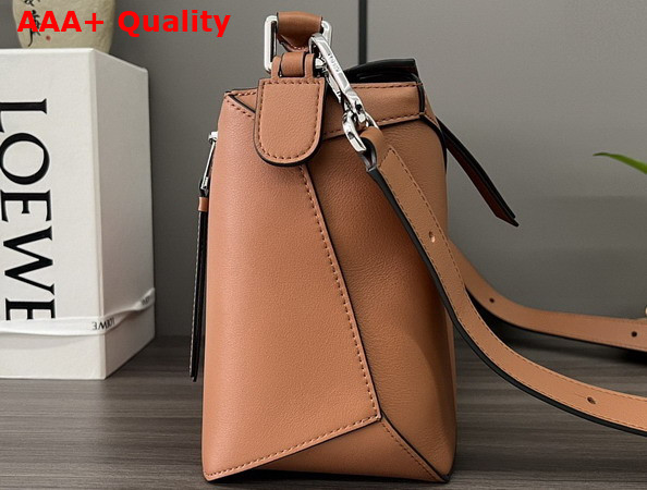 Loewe Medium Puzzle Edge Bag in Tan Classic Calfskin Replica