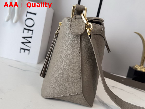 Loewe Medium Puzzle Edge Bag in Taupe Grained Calfskin Replica