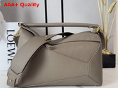 Loewe Medium Puzzle Edge Bag in Taupe Grained Calfskin Replica