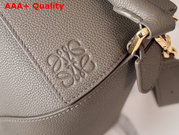 Loewe Medium Puzzle Edge Bag in Taupe Grained Calfskin Replica