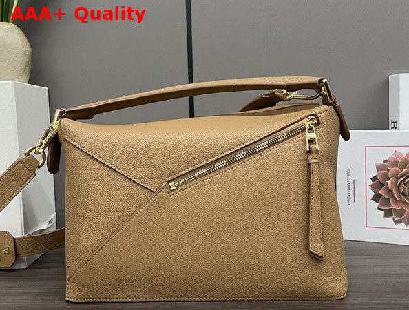 Loewe Medium Puzzle Edge Bag in Toffee Grained Calfskin Replica
