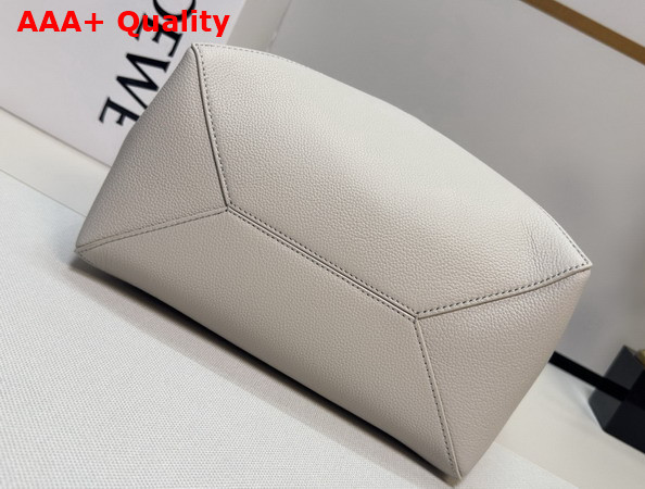 Loewe Medium Puzzle Fold Tote in Pearl Grey Grained Calfskin Replica