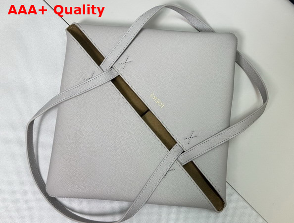 Loewe Medium Puzzle Fold Tote in Pearl Grey Grained Calfskin Replica