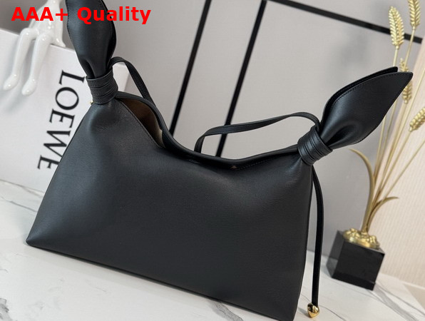Loewe Medium Scarf Bag in Black Smooth Calfskin Replica