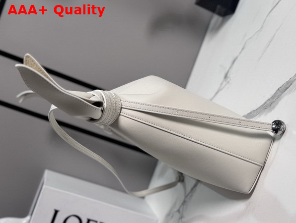 Loewe Medium Scarf Bag in Soft White Smooth Calfskin Replica