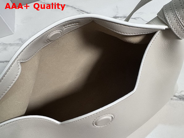 Loewe Medium Scarf Bag in Soft White Smooth Calfskin Replica