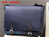 Loewe Military Messenger Small Bag Marine Multitone Replica