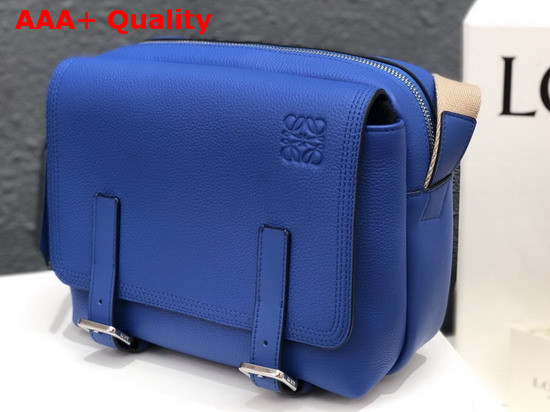 Loewe Military Messenger XS Bag Pacific Blue Soft Grained Calf Leather Replica