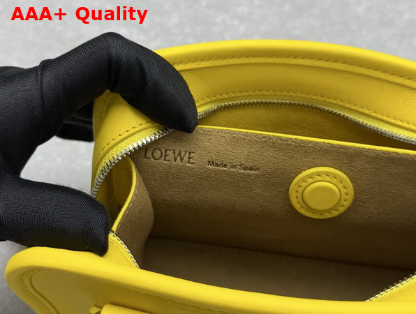 Loewe Mini Amazona 180 Bag in Daisy Yellow Soft Calfskin Replica