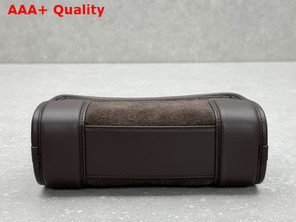 Loewe Mini Amazona 180 Bag in Dark Chestnut Suede Calf Leather Replica