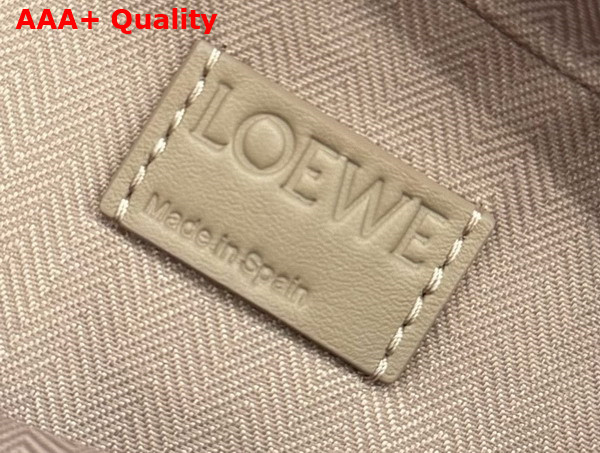 Loewe Mini Crossbody Camera Bag in Beige Satin Calfskin Replica