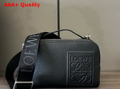 Loewe Mini Crossbody Camera Bag in Black Satin Calfskin Replica