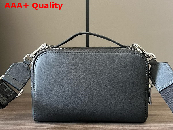 Loewe Mini Crossbody Camera Bag in Black Satin Calfskin Replica