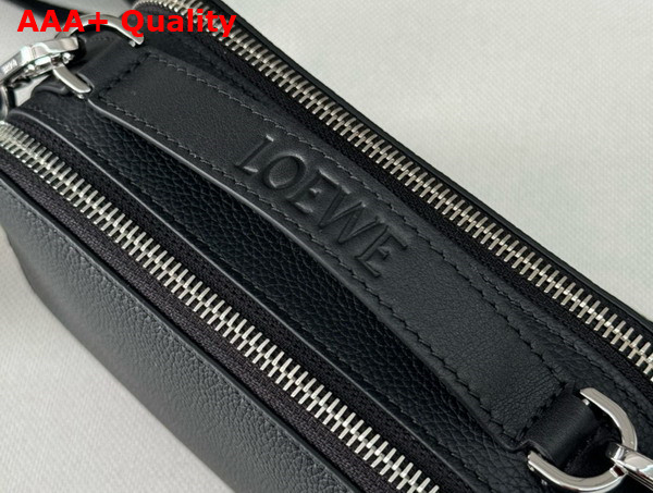 Loewe Mini Crossbody Camera Bag in Black Soft Grained Calfskin Replica