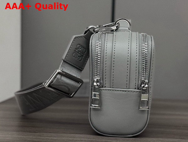 Loewe Mini Crossbody Camera Bag in Shell Grey Satin Calfskin Replica