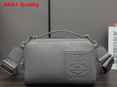 Loewe Mini Crossbody Camera Bag in Shell Grey Satin Calfskin Replica