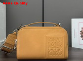Loewe Mini Crossbody Camera Bag in Tan Satin Calfskin Replica