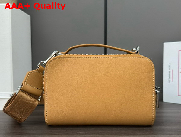 Loewe Mini Crossbody Camera Bag in Tan Satin Calfskin Replica