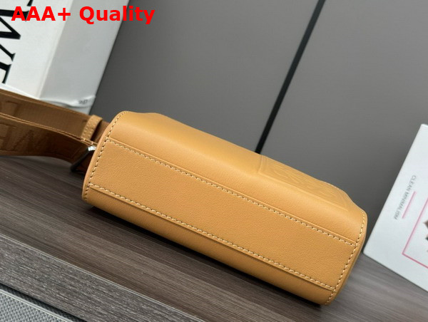 Loewe Mini Crossbody Camera Bag in Tan Satin Calfskin Replica