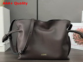 Loewe Mini Flamenco Clutch in Chocolate Nappa Calfskin Replica