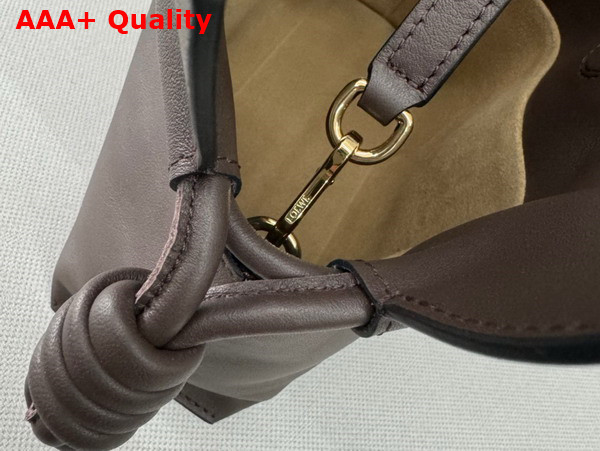 Loewe Mini Flamenco Clutch in Chocolate Nappa Calfskin Replica