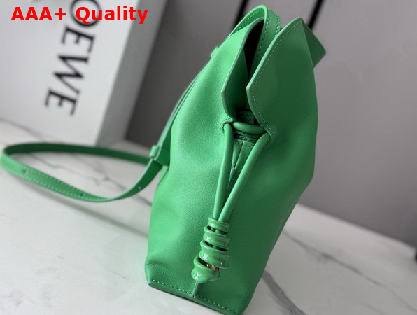 Loewe Mini Flamenco Clutch in Clover Green Nappa Calfskin Replica