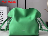 Loewe Mini Flamenco Clutch in Clover Green Nappa Calfskin Replica