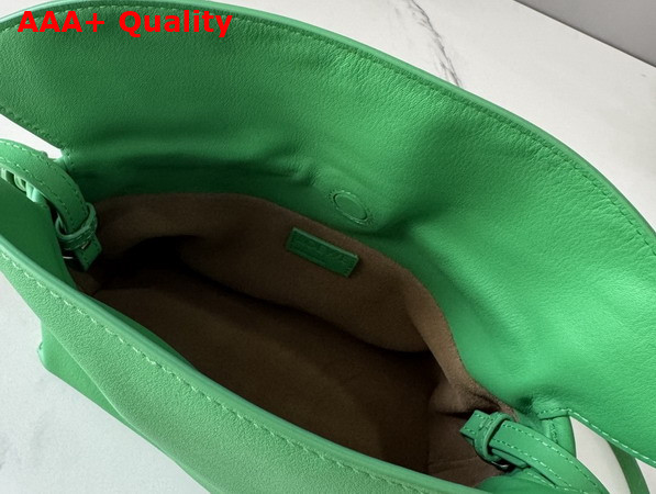 Loewe Mini Flamenco Clutch in Clover Green Nappa Calfskin Replica