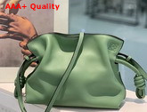 Loewe Mini Flamenco Clutch in Nappa Calfskin Apple Green Replica