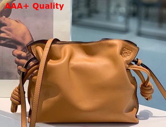 Loewe Mini Flamenco Clutch in Nappa Calfskin Warm Desert Replica