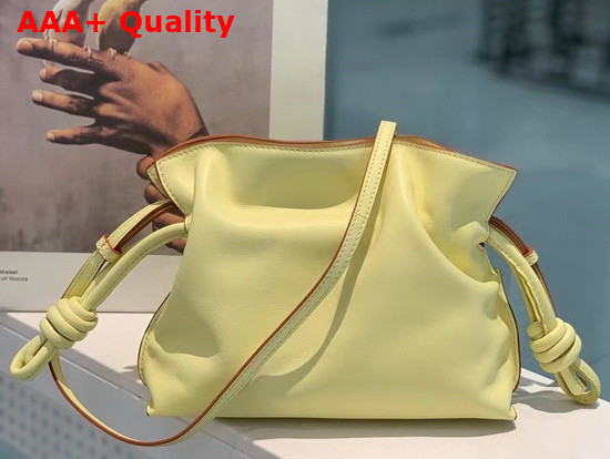 Loewe Mini Flamenco Clutch in Nappa Calfskin Yellow Replica