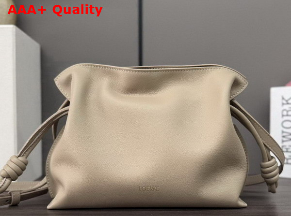 Loewe Mini Flamenco Clutch in Sand Nappa Calfskin Replica