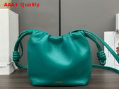 Loewe Mini Flamenco Purse Bag in Emerald Green Mellow Nappa Lambskin Replica