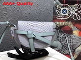 Loewe Mini Gate Bag Pale Blue Python Replica