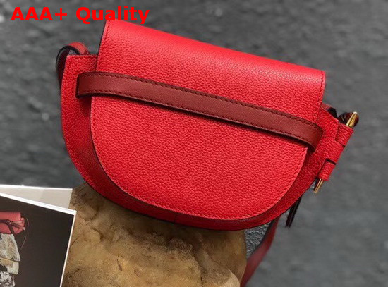 Loewe Mini Gate Bag Scarlet Red Burnt Red Replica