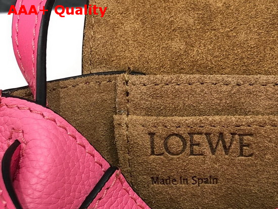 Loewe Mini Gate Bag Wild Rose Soft Grained Calf Leather Replica