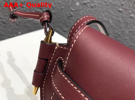 Loewe Mini Gate Bag Wine Replica