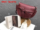 Loewe Mini Gate Bag Wine Replica