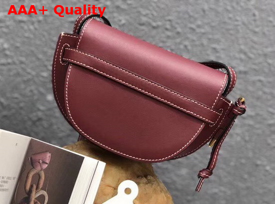 Loewe Mini Gate Bag Wine Replica