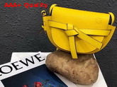 Loewe Mini Gate Bag Yellow Soft Grained Calf Leather Replica