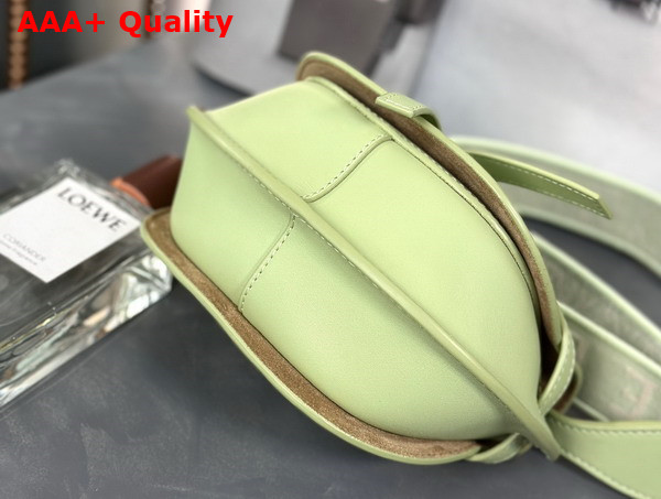 Loewe Mini Gate Dual Bag in Light Pale Green Soft Calfskin and Jacquard Replica